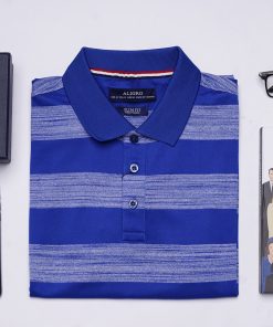 áo Polo Nam Ngắn Tay Algplo56 Chất Vải Coolmax Hoạ Tiết Kẻ Ngang, Nhẹ, Mềm Mại Trên Da, Thấm Hút ưu Việt – Aligro