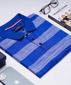 áo Polo Nam Ngắn Tay Algplo56 Chất Vải Coolmax Hoạ Tiết Kẻ Ngang, Nhẹ, Mềm Mại Trên Da, Thấm Hút ưu Việt – Aligro