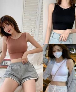 Áo Ba Lỗ Nữ Croptop đen Trắng Thun Body Chất Liệu Nhập Khẩu Cao Cấp Dáng ôm 326 – Larita Fashion