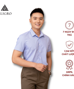áo Sơ Mi Nam Ngắn Tay Họa Tiết Nhí, Sợi Tre Bamboo Mềm Mại, Hạn Chế Nhăn Nhàu, Form Slim Vừa Algs-c124 – Aligro