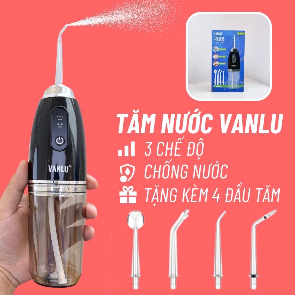 Máy Tăm Nước Optismile Vanlu Cao Cấp Chính Hãng Fullbox Tặng Kèm 4 đầu Phun Gd058 – Lady’s Passion