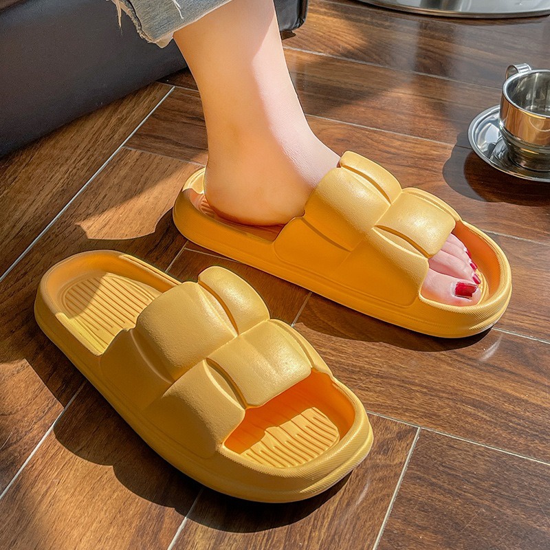 Dép Bánh Mỳ đế Xốp Tăng Chiều Cao Quai Ngang Chống Mùi Vân Nổi Siêu đẹp D064- Lady’s Passion