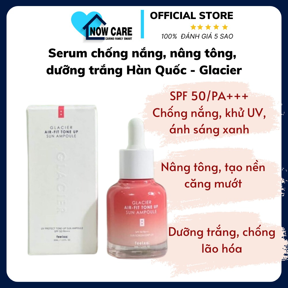 Serum Chống Nắng, Nâng Tông Da, Dưỡng Trắng Hàn Quốc Tone Up Air Fit Ampoule – Glacier