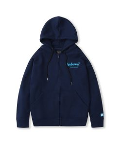 áo Khoác Hoodie Thời Trang Nữ Updown Khóa Kéo Nỉ Pe Dày Dặn Form Rộng