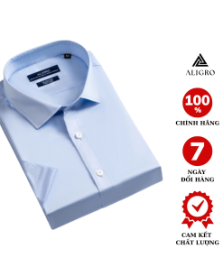 áo Sơ Mi Cộc Tay Cotton Chống Nhăn Xanh Algs-c119 – Aligro