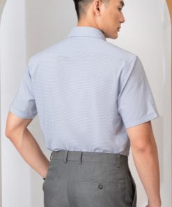 áo Sơ Mi Cộc Tay Kẻ Caro Nhỏ Ghi Algs-c118 – Aligro