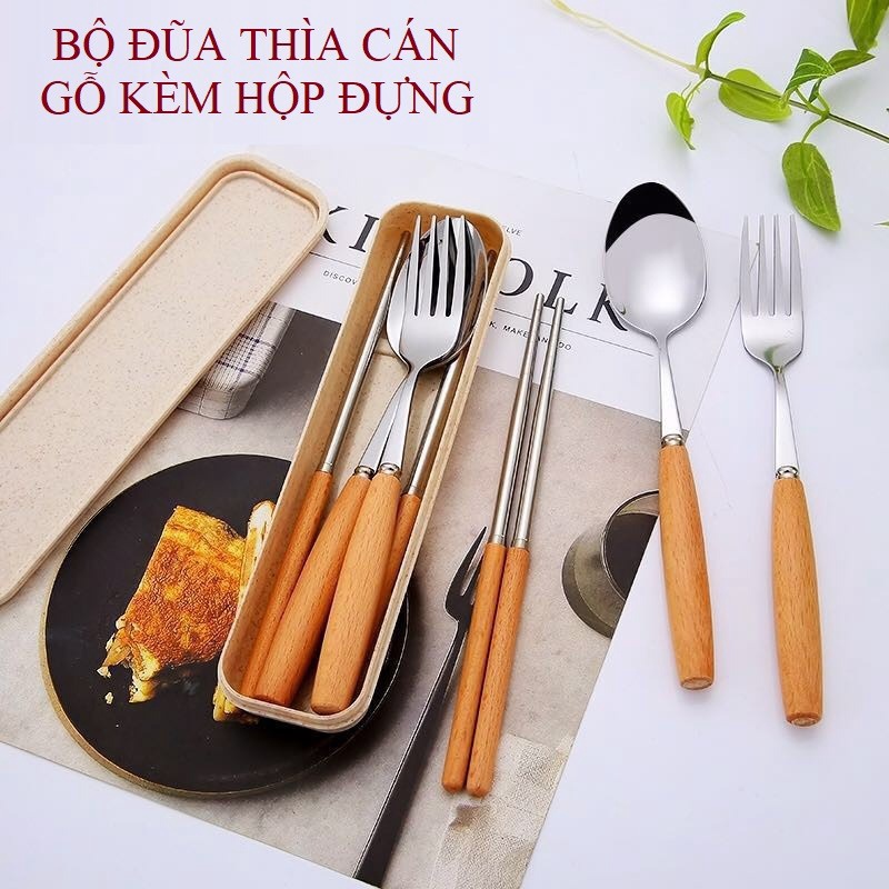 Bộ đũa Thìa Lúa Mạch Cán Gỗ Loại đắt, Không Phải Loại Cán Nhựa Gd113 – Lady’s Passion