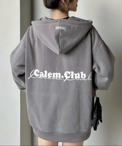 áo Khoác Nỉ From Rộng Nón Lớn Phối Logo Calem Cực đẹp Tp273 – Golden Dream