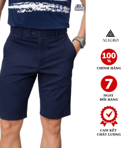 Quần Short Kaki Nam Màu Navy Algqs1075 – Aligro