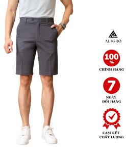 Quần Sooc Kaki Màu Xám Algqs1081 – Aligro
