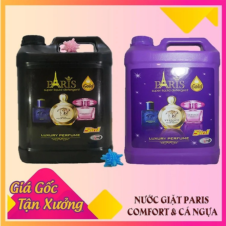 Thùng 4 Can ( 5l/can) Nước Giặt Hương Nước Hoa đậm đặc Paris Ctb171 – Bechip