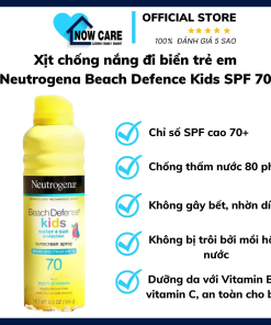 Xịt Chống Nắng đi Biển Beach Defence Kids – Neutrogena