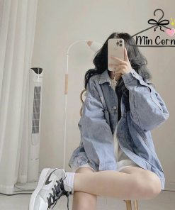 áo Khoác Jean Unisex Nam Nữ Mak20 – Min Corner