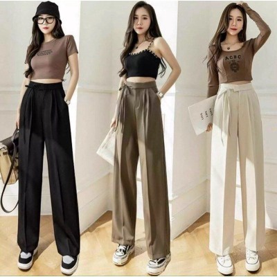 Quần Suông Dây Nơ Buộc Cách điệu Chất Ruby Cao Cấp Gs5 – Be Yourself