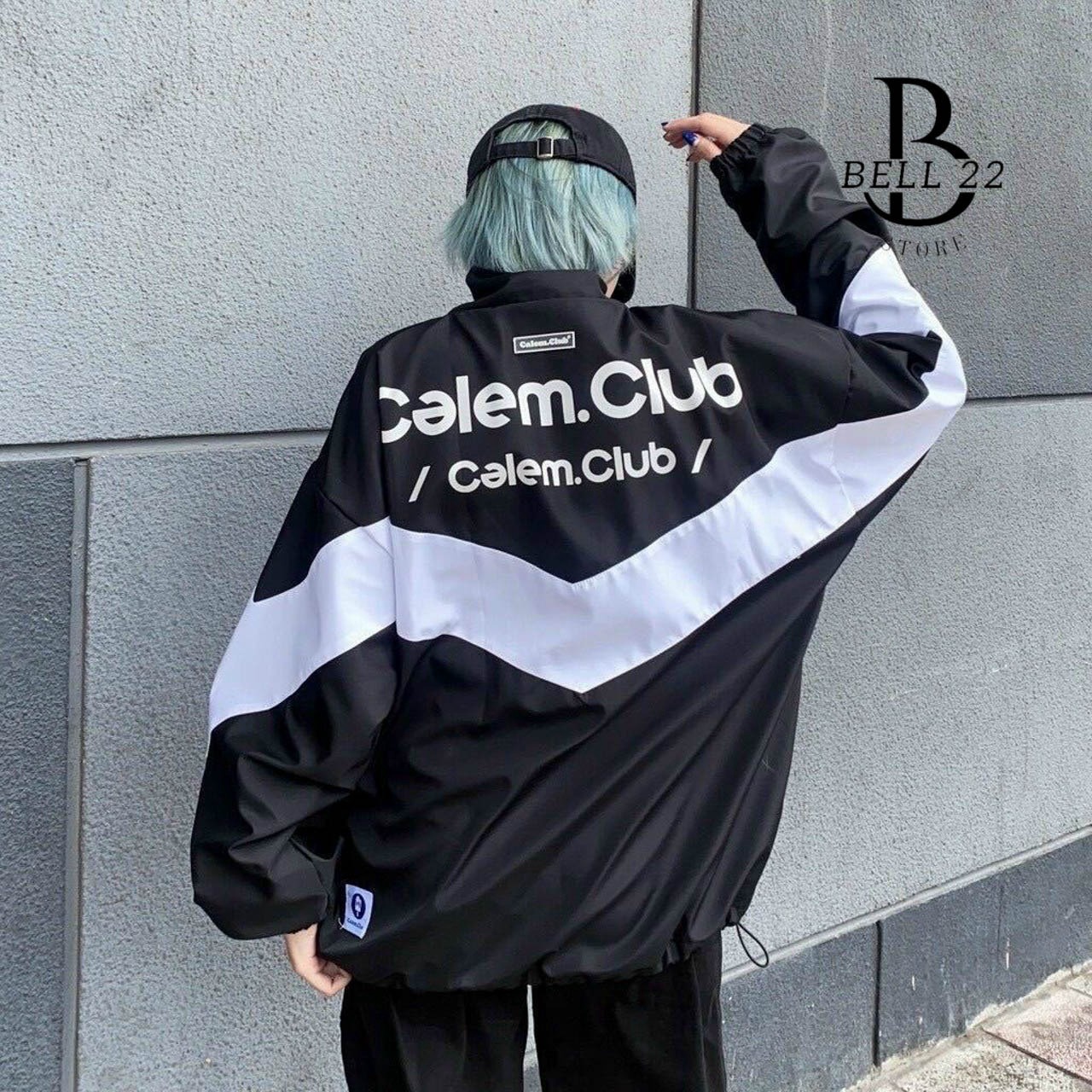 Khoác Dù 2 Lớp Phối Màu In Chữ Calem.club B765 – Bell22 Store