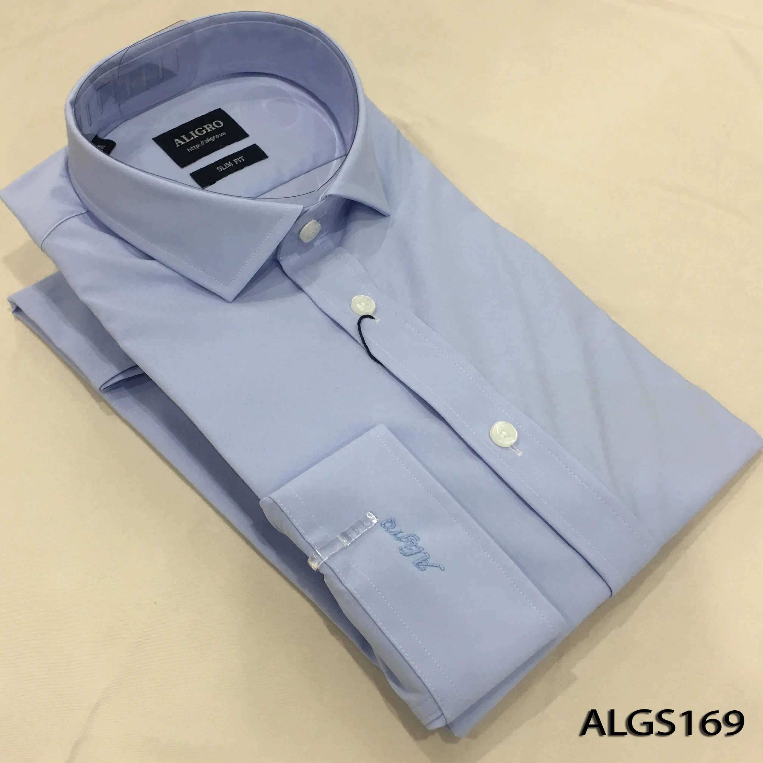 áo Sơ Mi Dài Tay Xanh Ngọc Algs169 – Aligro