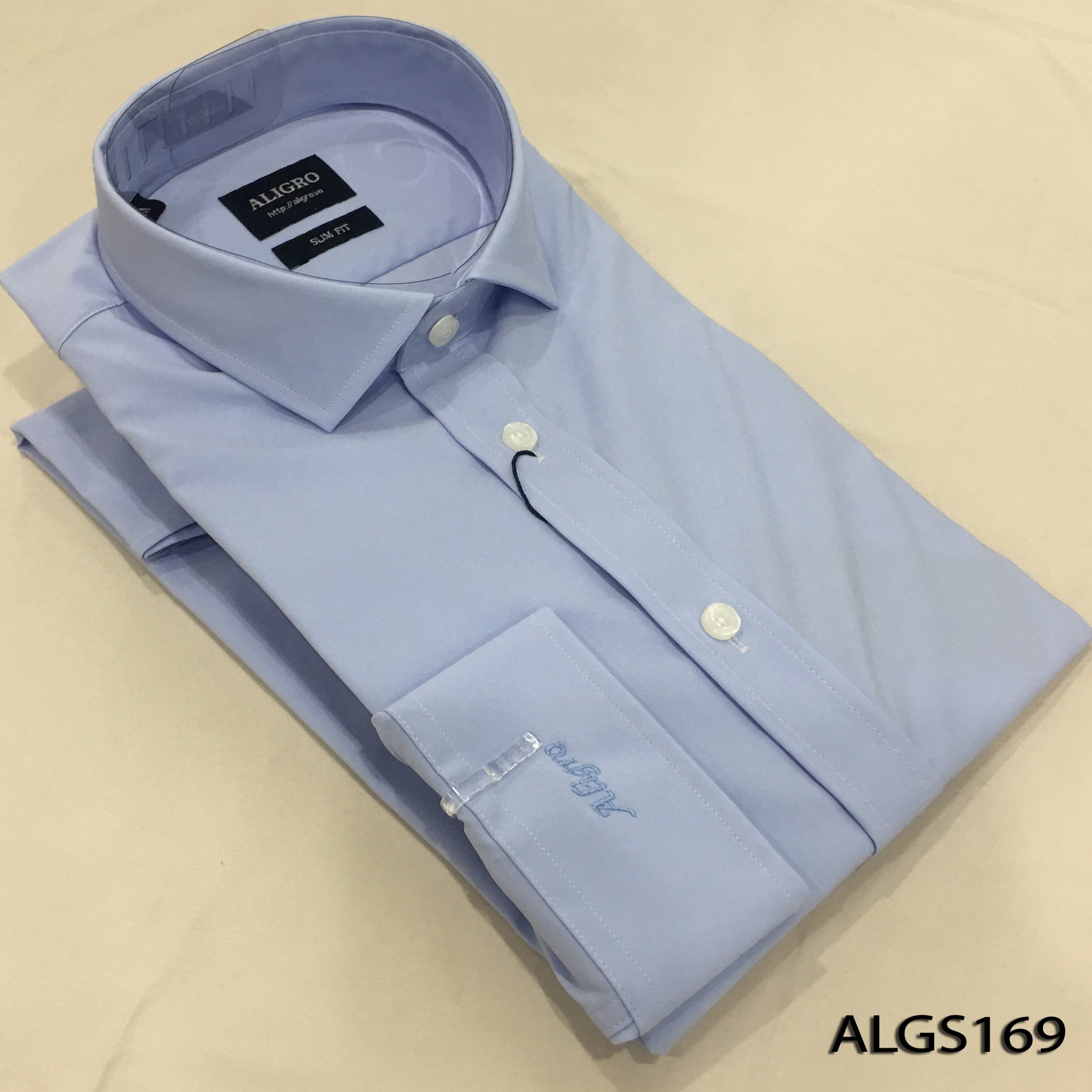 áo Sơ Mi Dài Tay Xanh Ngọc Algs169 – Aligro