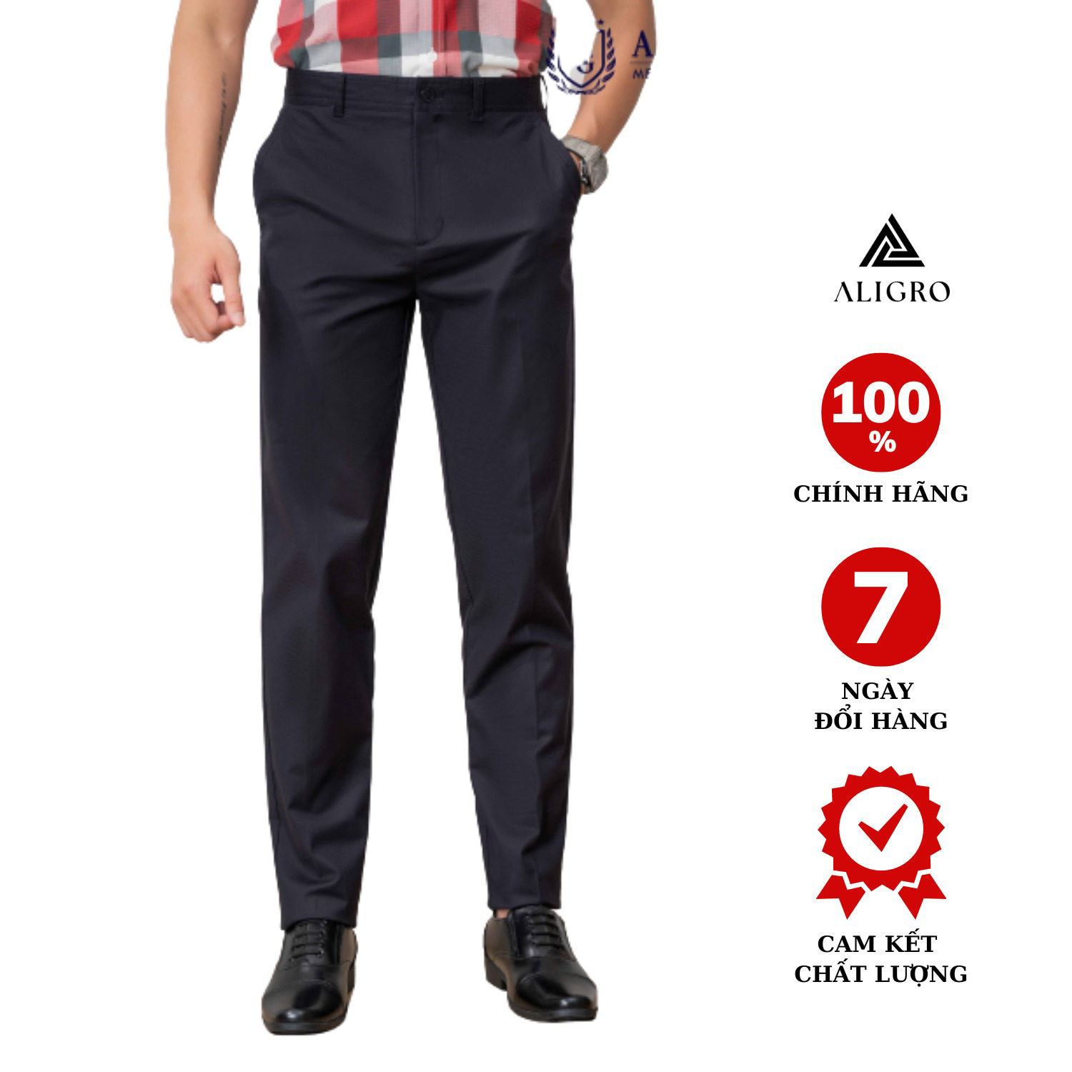 Quần Kaki Nam Màu đen Algk073 – Aligro
