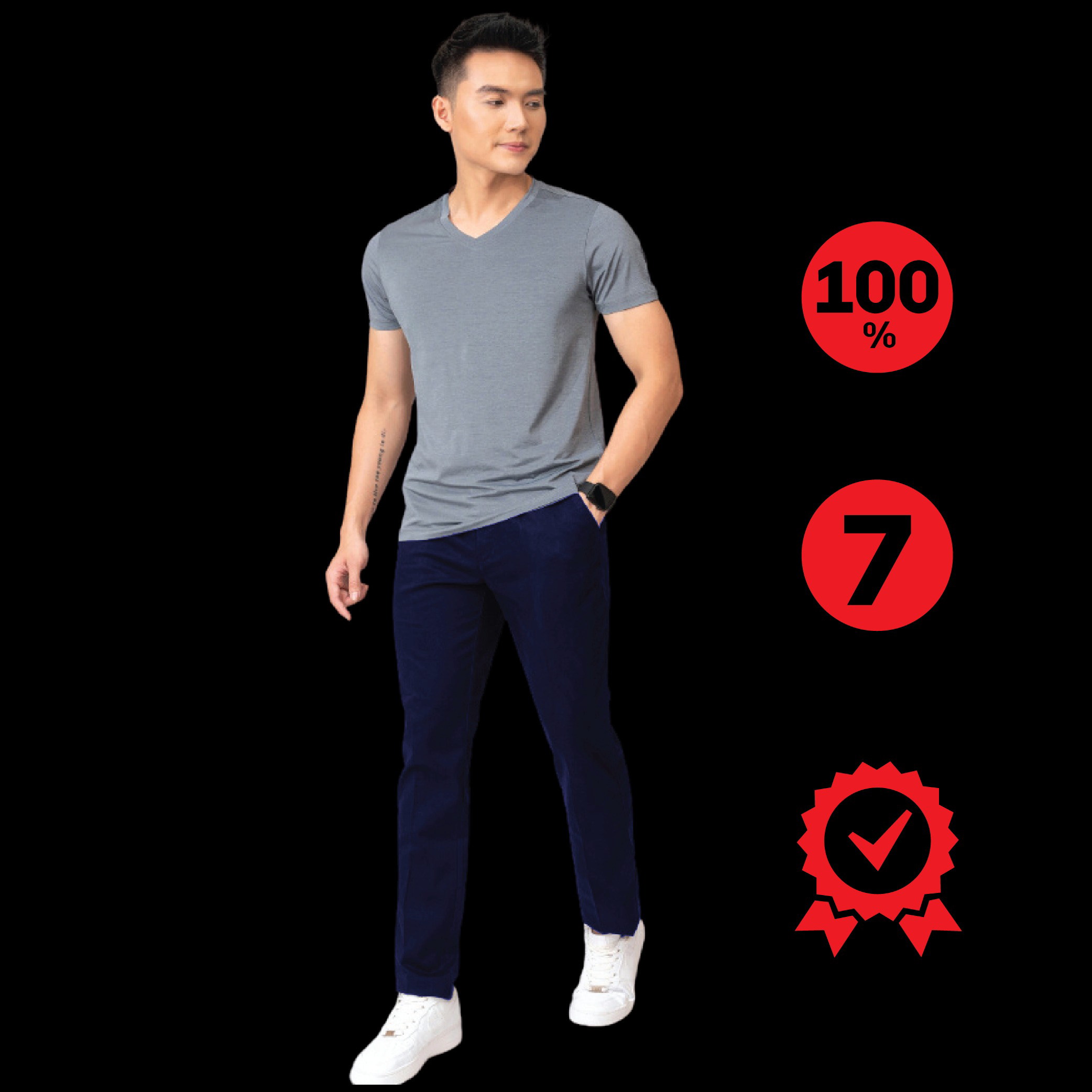 Quần Kaki Nam Màu Xanh đen Algk056 – Aligro