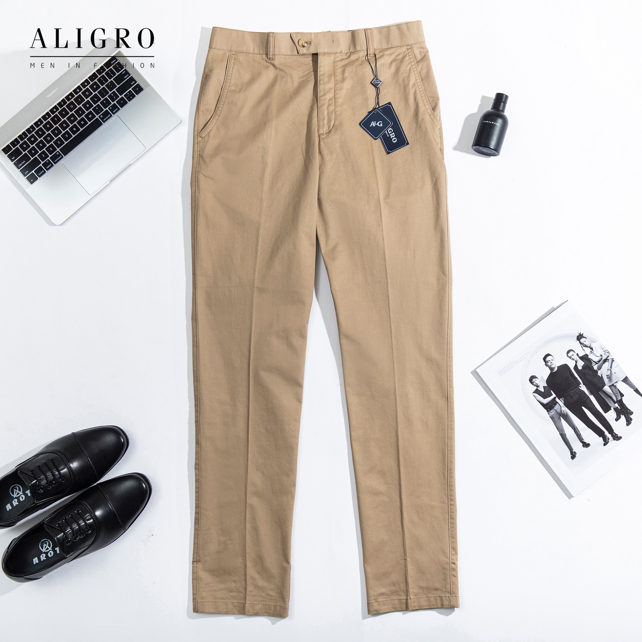 Quần Kaki Nam Màu Khaki Algk050 – Aligro
