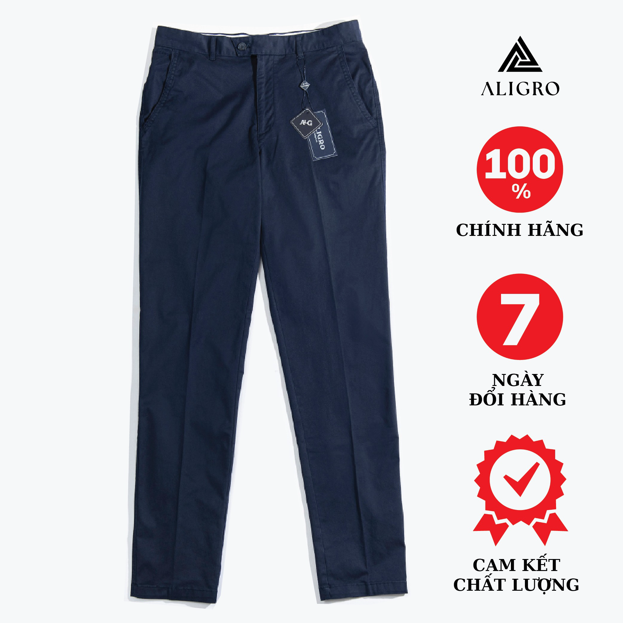 Quần Kaki Nam Màu Navy Algk048 – Aligro
