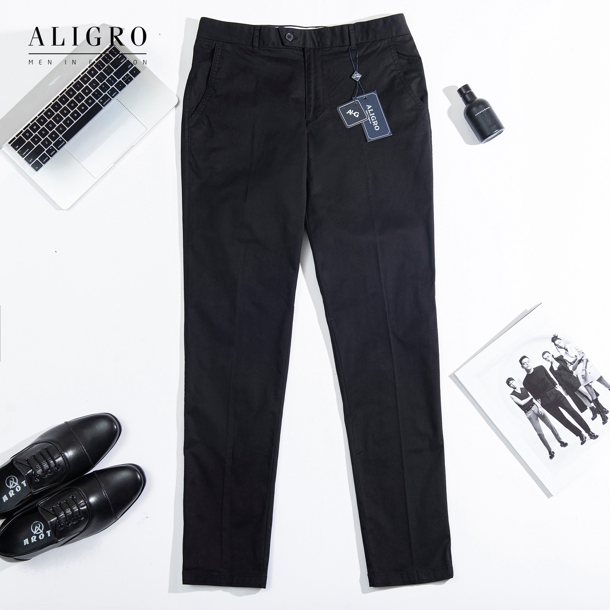 Quần Kaki Nam Màu Black Algk047 – Aligro
