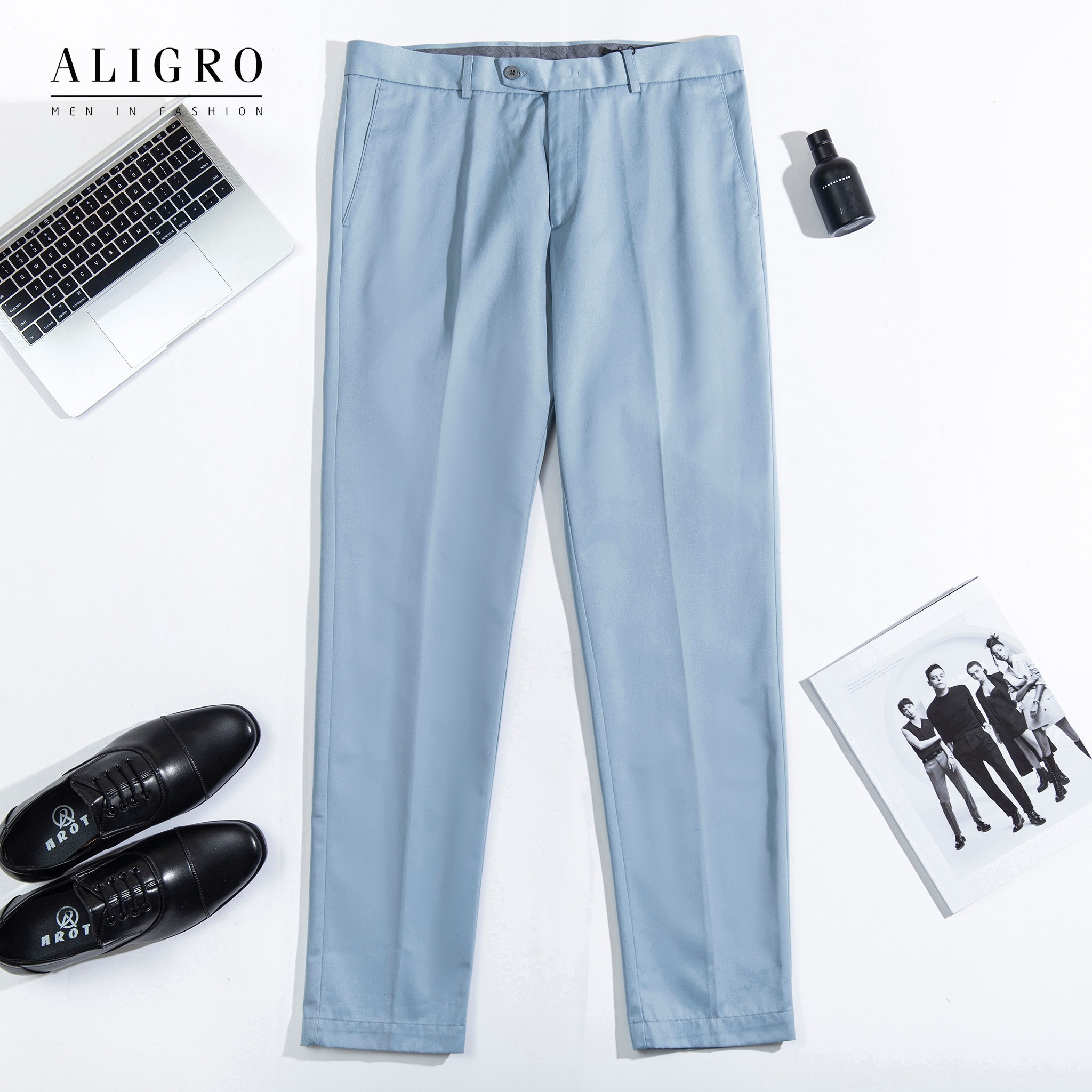 Quần Kaki Nam Màu Xanh Dương Algk033 – Aligro