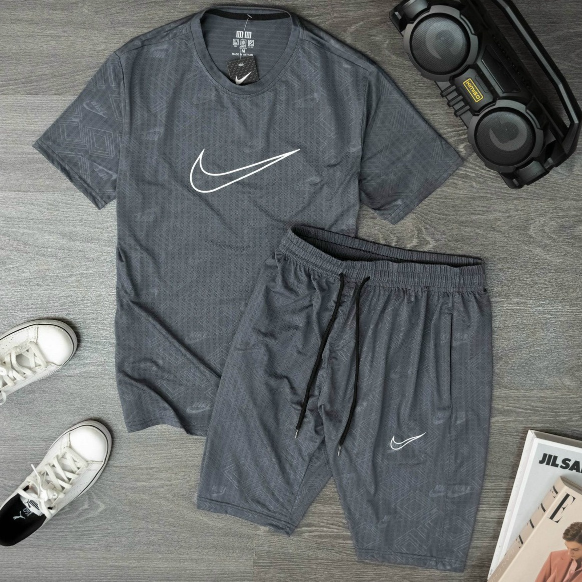 Bộ Thể Thao Nam In Nike Chất Liệu Vải Thun Lạnh Vân Chìm – Men’s Style
