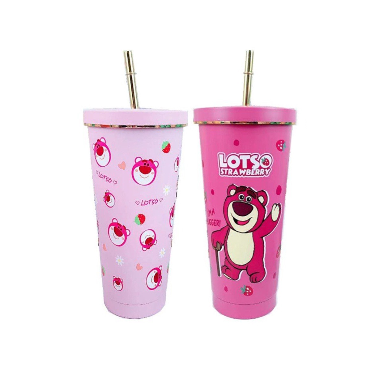 Ly Giữ Nhiệt Nắp Vặn Gấu Dâu 750ml – Su