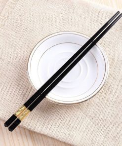 Hộp 10 đôi đũa Mạ Vàng – Su
