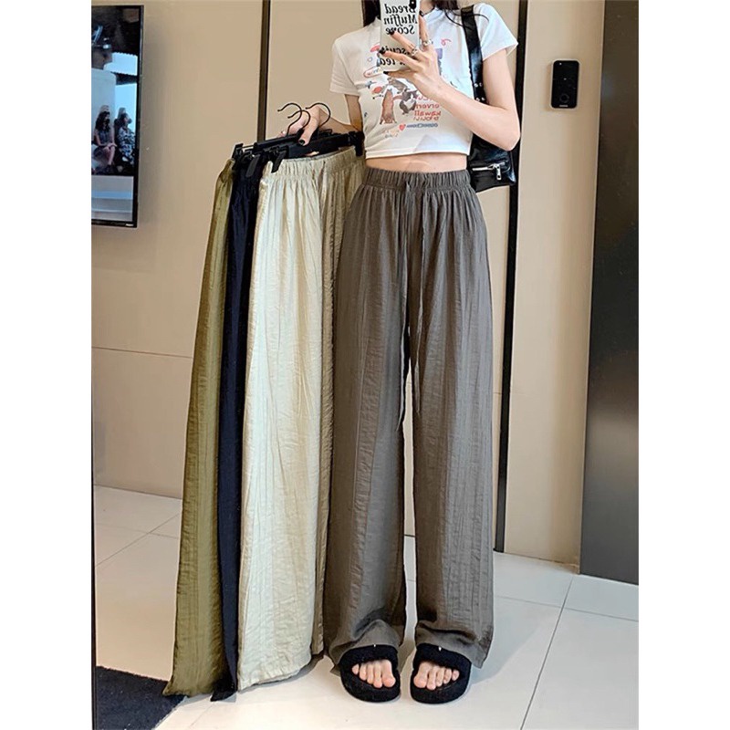 Quần ống Rộng đũi Nhăn Chất Mềm Mịn Dáng Cực Xinh Cho Các Nàng Sldcq89- Diepchi Fashion