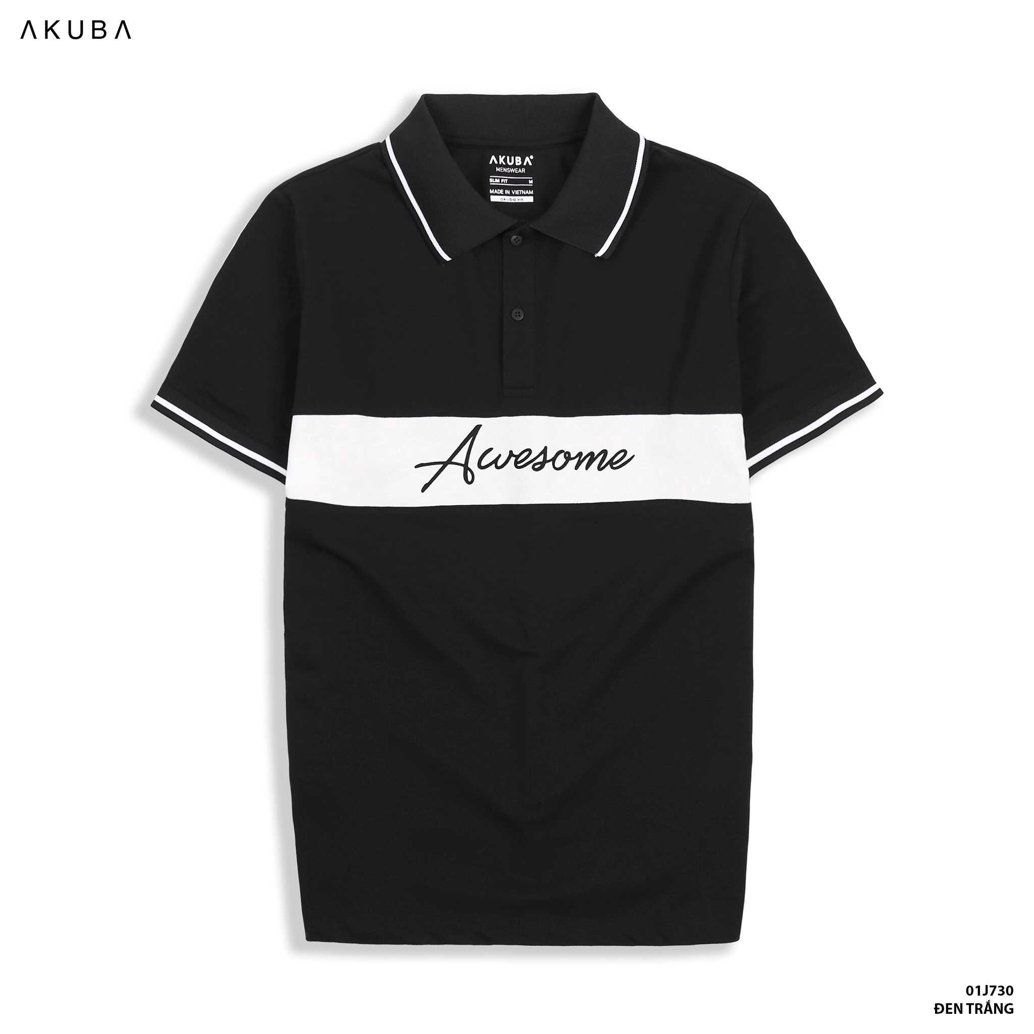áo Thun Cổ Polo 01j0730 Form Slim – Akuba
