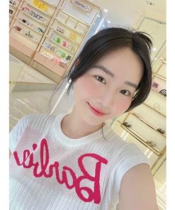 áo Len Montoghi Tay Hến In Chữ Barbie Dáng Croptop Siêu Xinh Sldca148- Diepchi Fashion