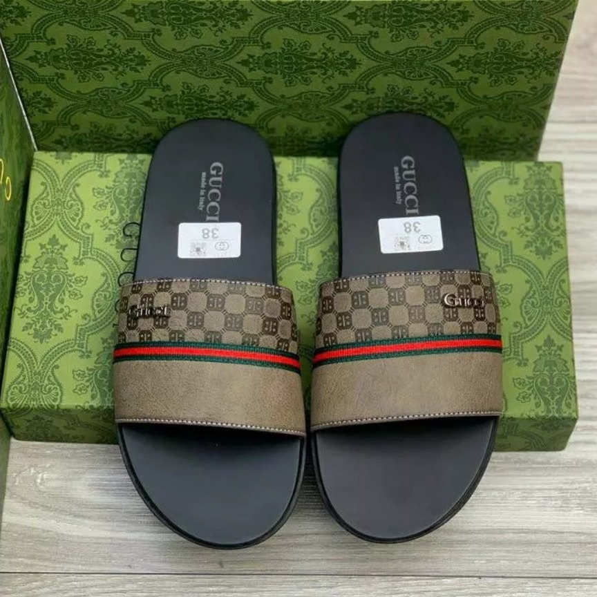 Dép Da Nam Gucci Cao Cấp Một Bản, Siêu đẹp – Haanh