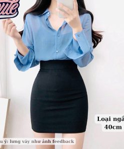Chân Váy Công Sở Xẻ Tà Nữ Chất Mango Sa11 – Sam Store