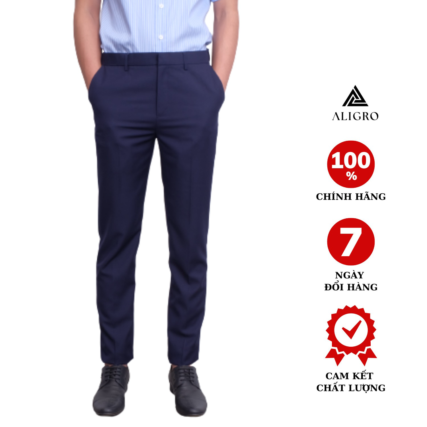 Quần âu Màu Navy Algo1055 – Aligro
