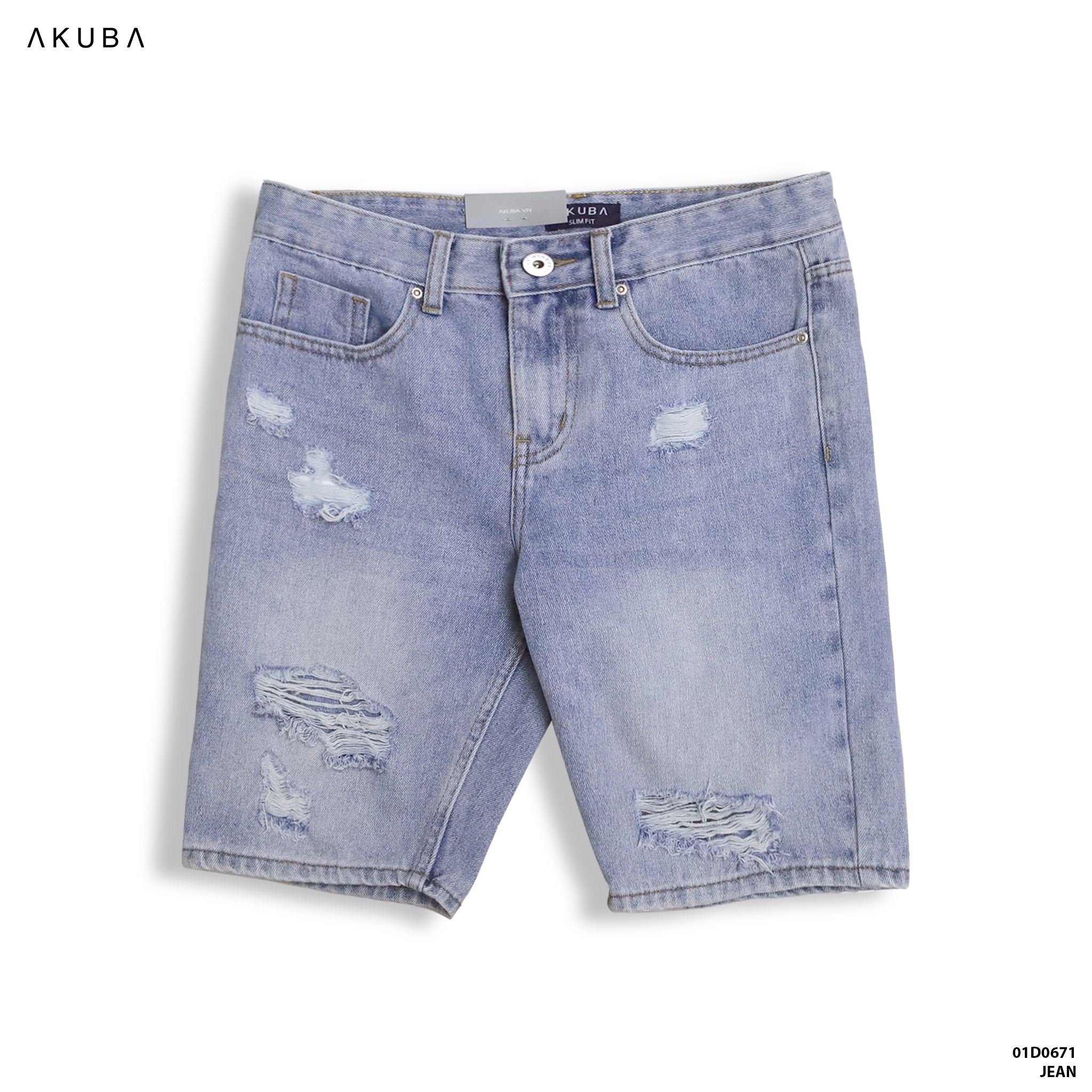 Quần Short Jean Form Slimfit 01d0671 – Akuba