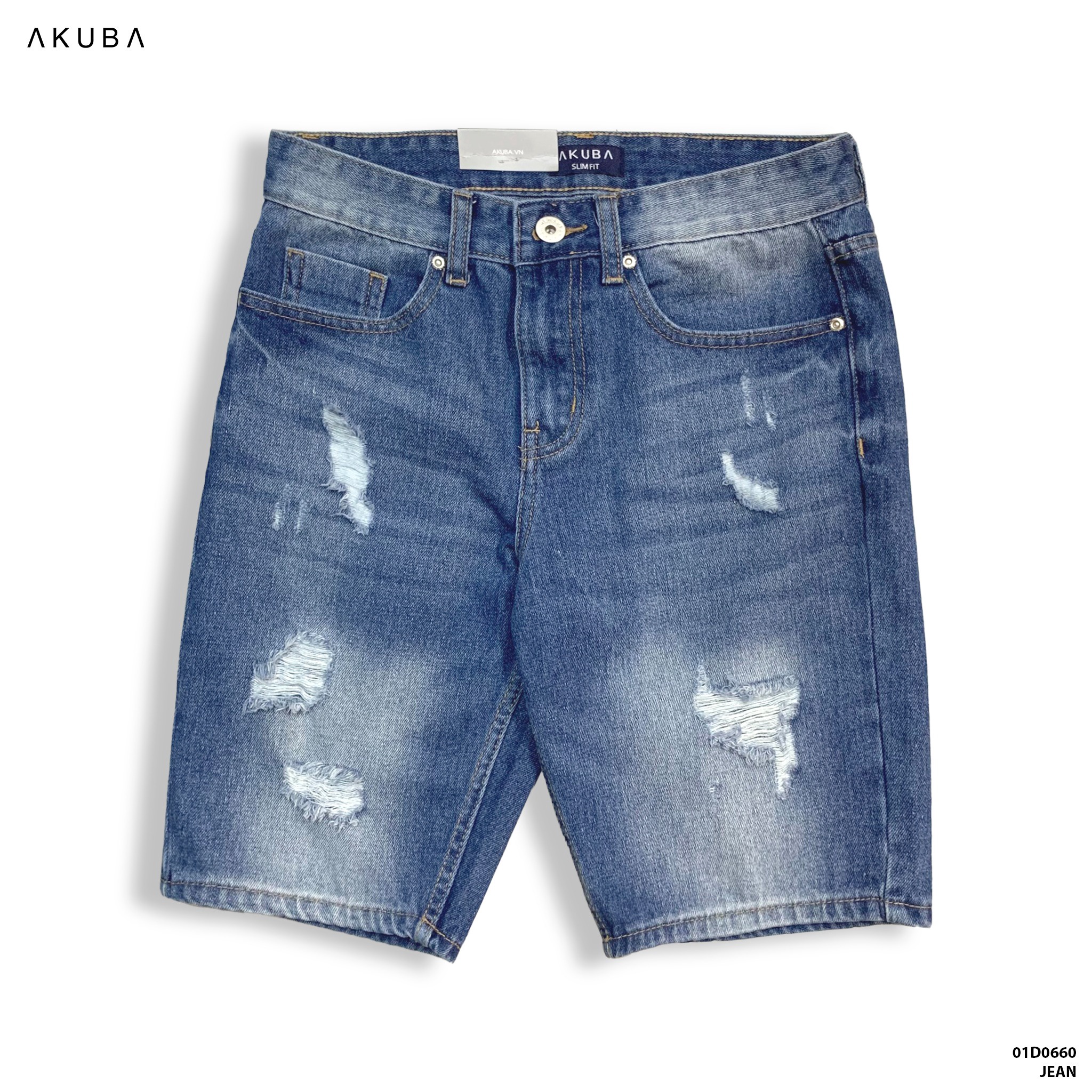 Quần Short Jean Form Slimfit 01d0660 – Akuba