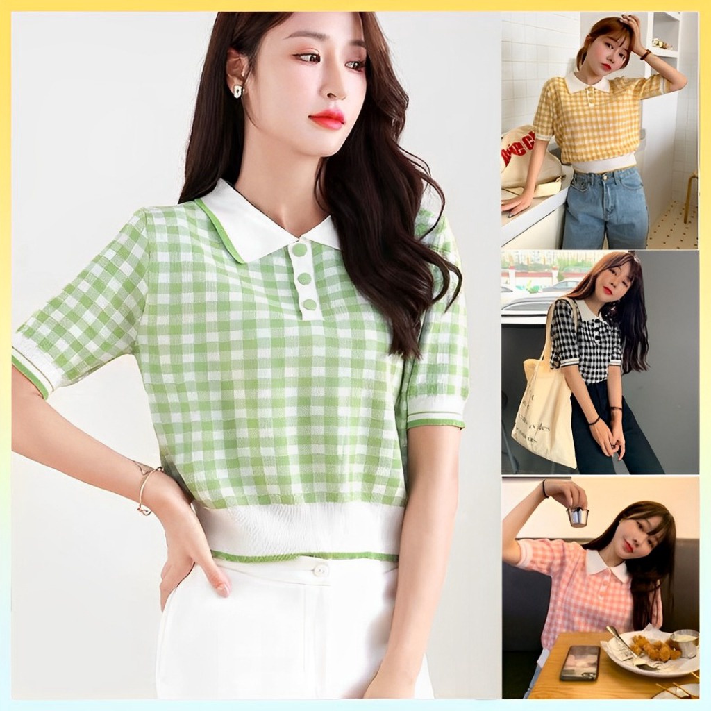 áo Len Mongtoghi Tay Lỡ Họa Tiết Kẻ ô Với Tông Màu Siêu Xinh Slcxa168 – Chipxinhxk