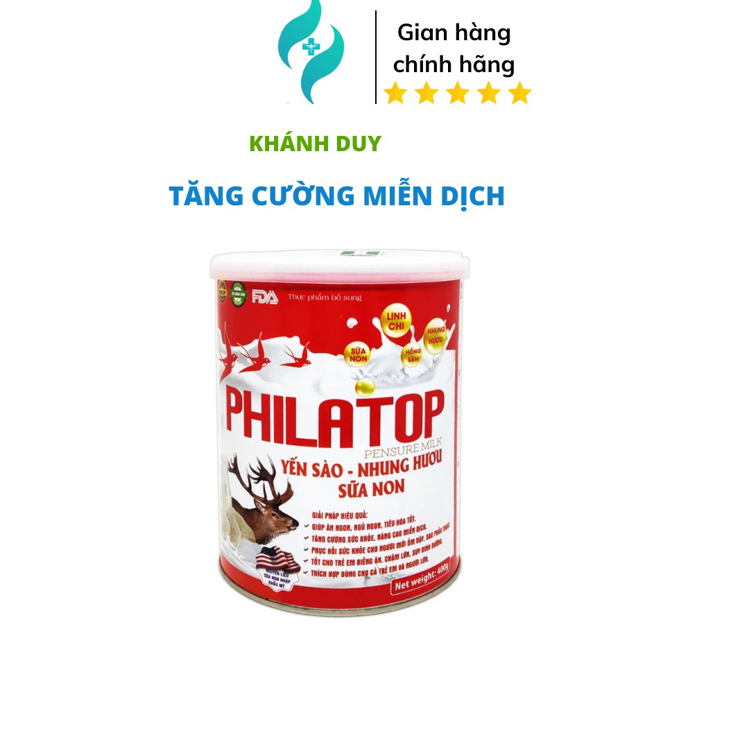 Sữa Philatop Yến Sào Nhung Hươu Sữa Non Giúp Bé ăn Ngon, Tăng Cân, Ngủ Ngon, Tăng Sức Khỏe, Miễn Dịch – Diophaco