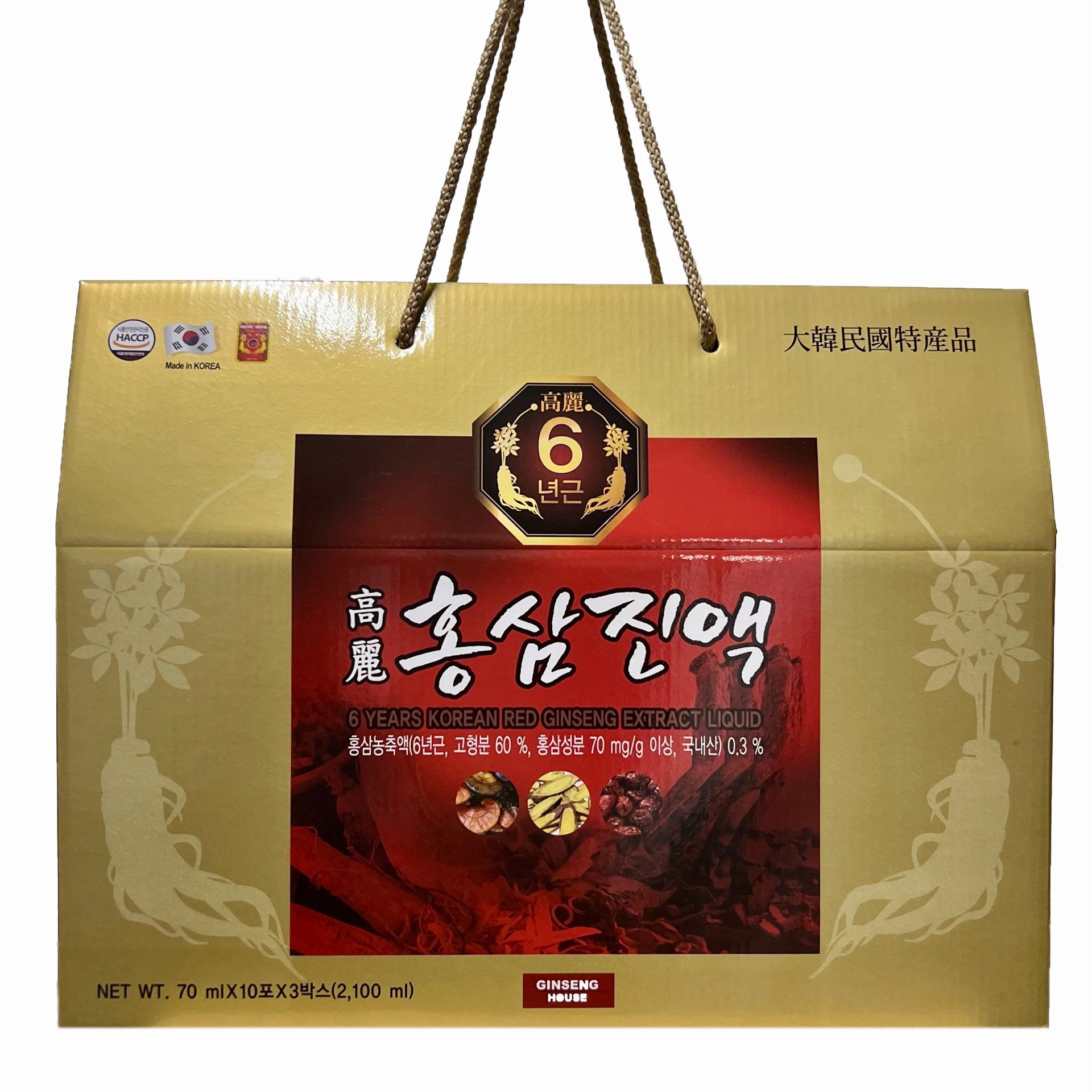 Nước Chiết Xuất Hồng Sâm Hàn Quốc 6 Năm Tuổi – Ginseng House