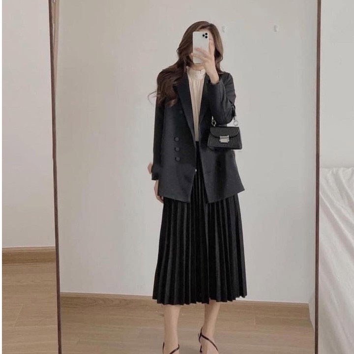 Chân Váy Dập Ly Quốc Dân Dáng Dài Chất Cát Hàn Sldcv19 – Diepchi Fashion
