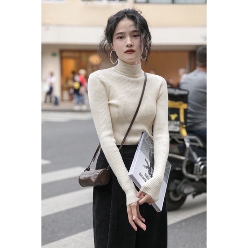 áo Len Cổ Cao 3cm Chất Len Lụa Mềm Mịn Co Giãn 4 Chiều Sldca58 – Diepchi Fashion