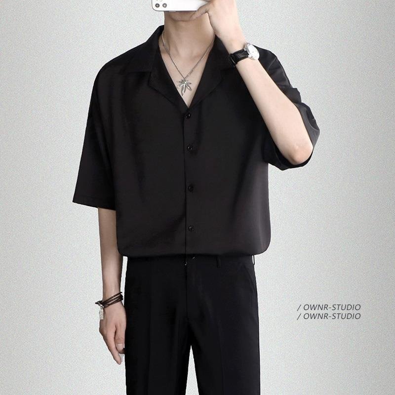 áo Sơ Mi Ngắn Tay Nam Cổ Vest Regular Dáng Rộng Thời Trang Unisex – Tuto5 Menswear