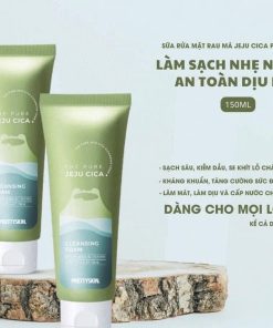 Sữa Rửa Mặt Rau Má Pretty Skin Hàn Quốc The Pure Jeju Cica Cleansing Foam 150ml