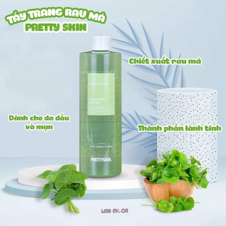 Nước Tẩy Trang Ngừa Mụn Rau Má Jeju Cica Prettyskin 500ml – Pretty Skin