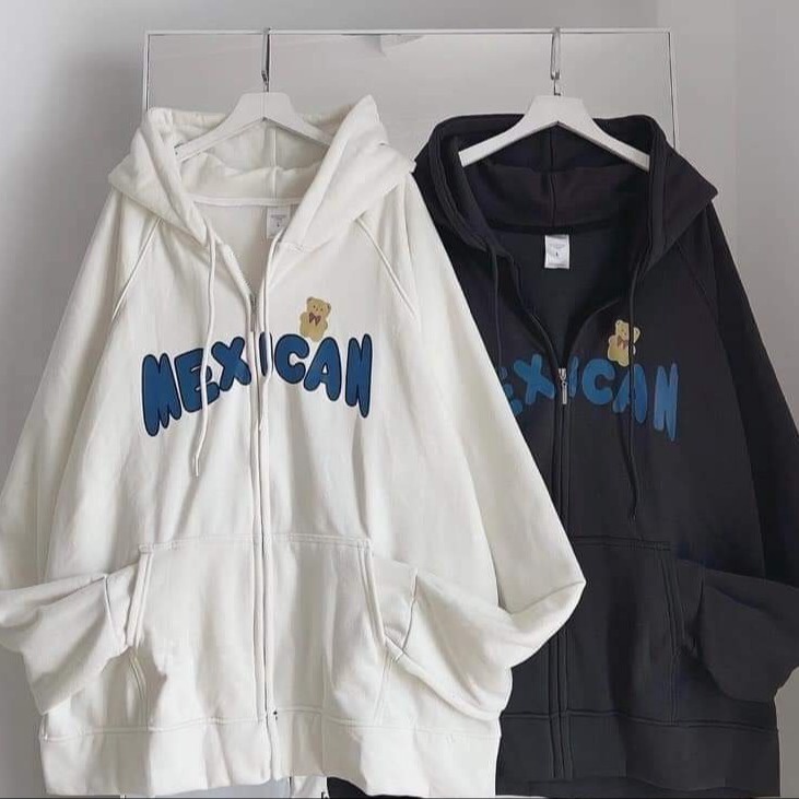 áo Khoác Nỉ Mexican Chất Nỉ Cotton Form Rộng