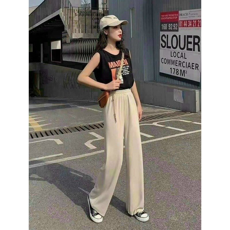 Quần ống Rộng Kiểu Culottes Chất Gân Tăm Siêu Tôn Dáng Sldcq19 – Diepchi Fashion