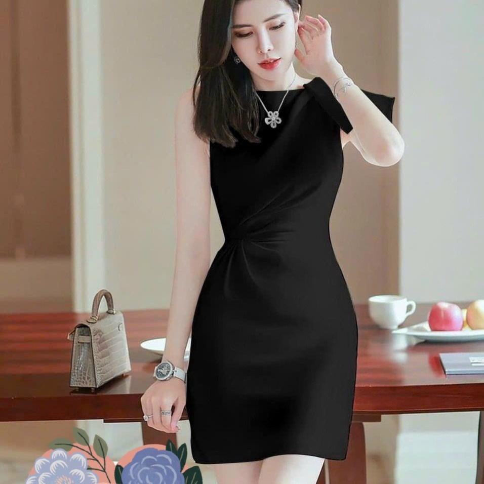 đầm Váy Nữ Body Nhún Eo Nơ Vai Sa65 – Sam Store