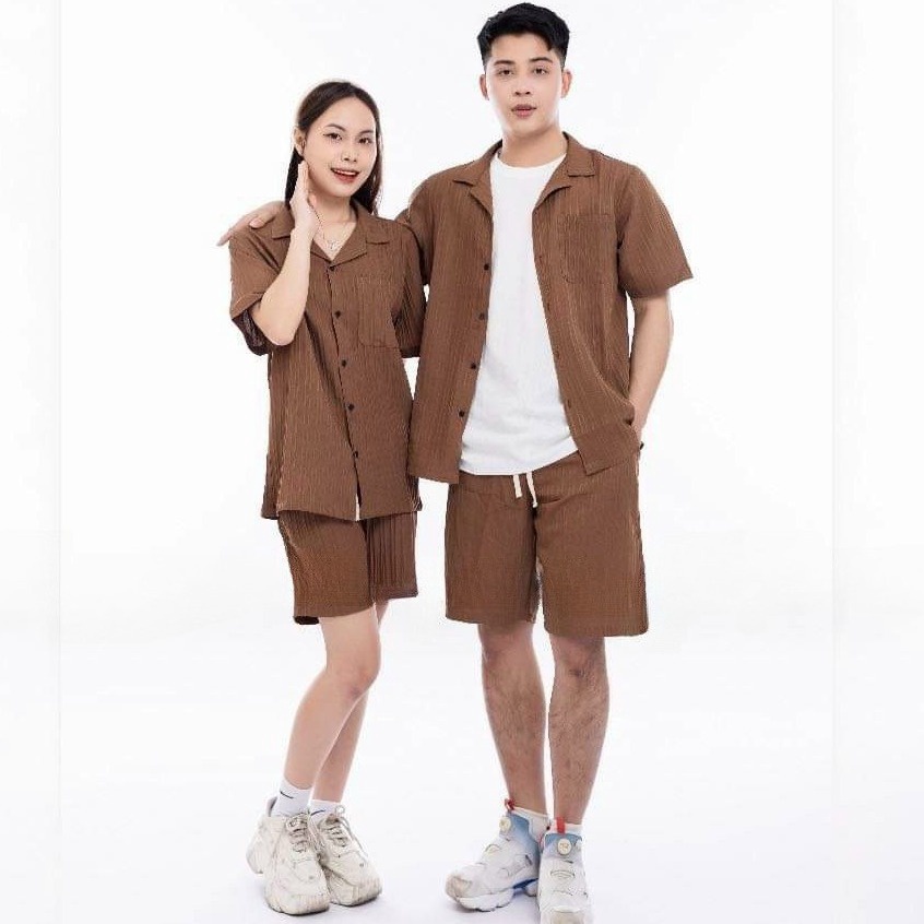 Bộ Quần áo Nam Nữ Chất Liệu đũi Gân Co Dãn 4 Chiều Thoáng Mát – Men’s Style